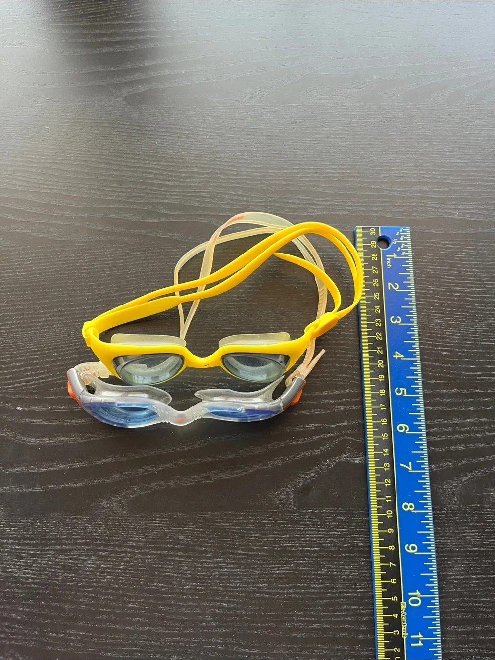 Speedo Swim Goggles Lot Clear Blue Biofuse & Bright Yellow Youth Adult 6.5